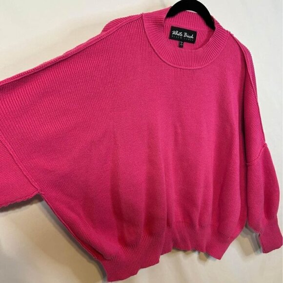 Woman’s WHITE BIRCH (black label) pink crew neck sweater. Size Small. - Picture 4 of 7
